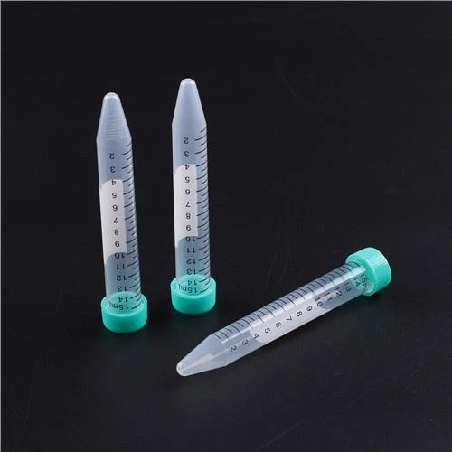 Laboratorinis nemokamas mėginys kūginiu dugnu plastikinis Falcon centrifugos vamzdelis 50 ml su užsukamu dangteliu